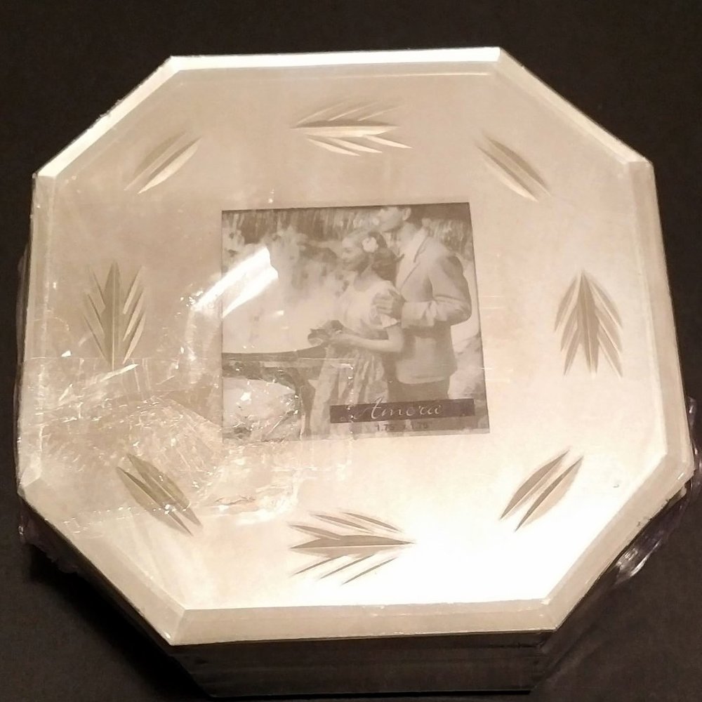 NEW Mirrored Coasters with Photo Insert, 6 pieces